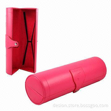 Round Shaped Wine Holder with PU Leather